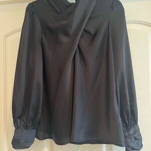 Entro Black Satin Blouse